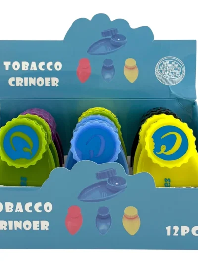 Plastic Tobacco Grinder With Built-In Tray