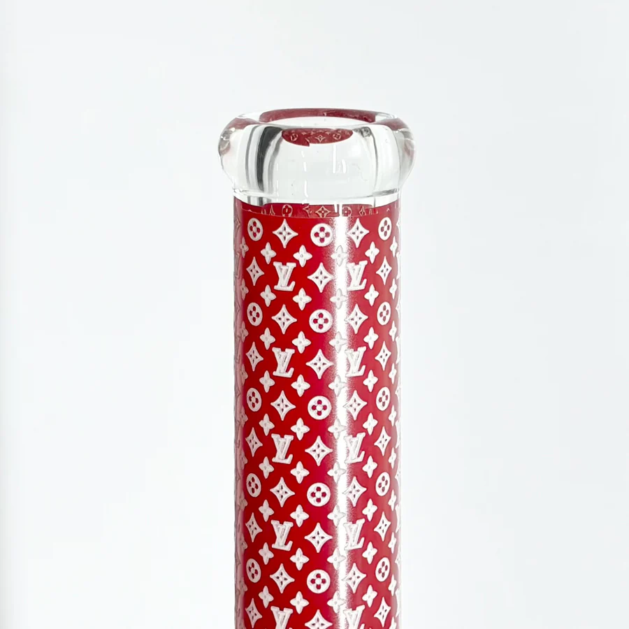 New Design 20" Stylish Designed 9mm Glow in the dark Glass Bong - Image 10