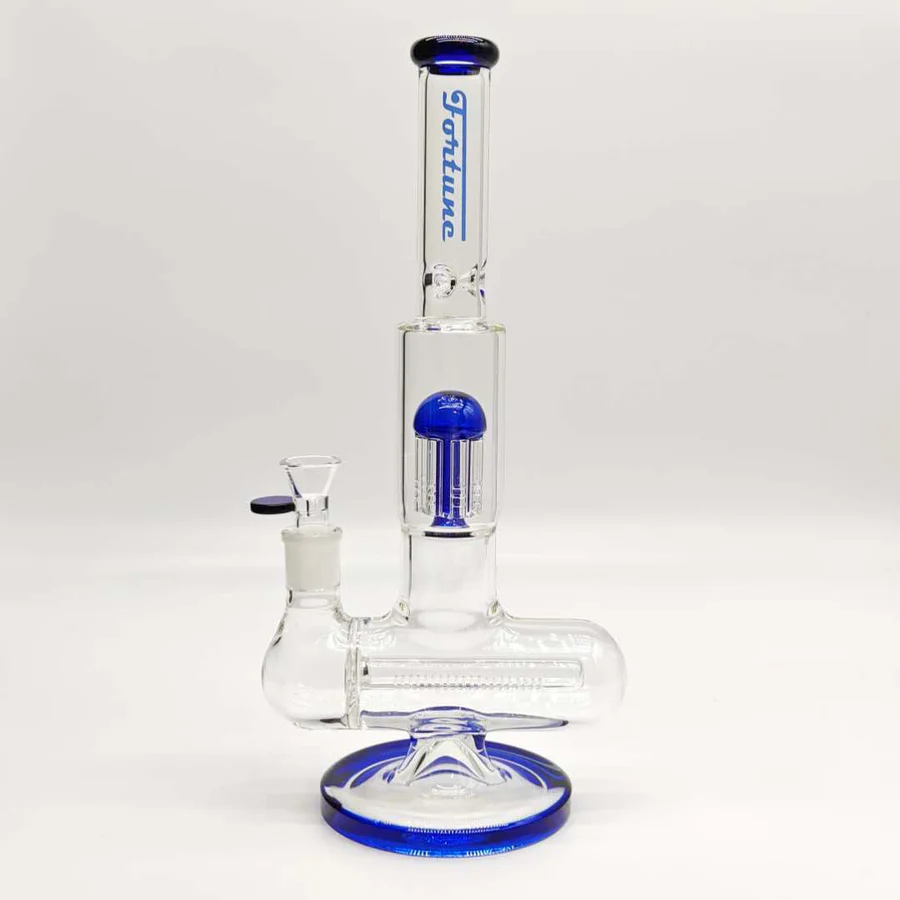 Fortune | 14" Double Inline Stemless to Grid Percolator Bong - Image 14