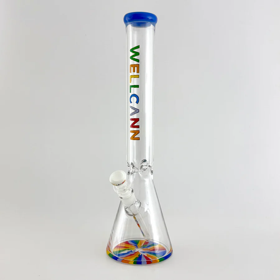 Wellcann 17" Thickened Base Psychedelic Beaker Glass Bong - Image 12