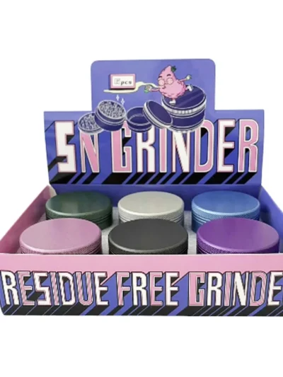 Cloud Clean 55mm – Residue-Free Aluminum Grinder Set -Assorted